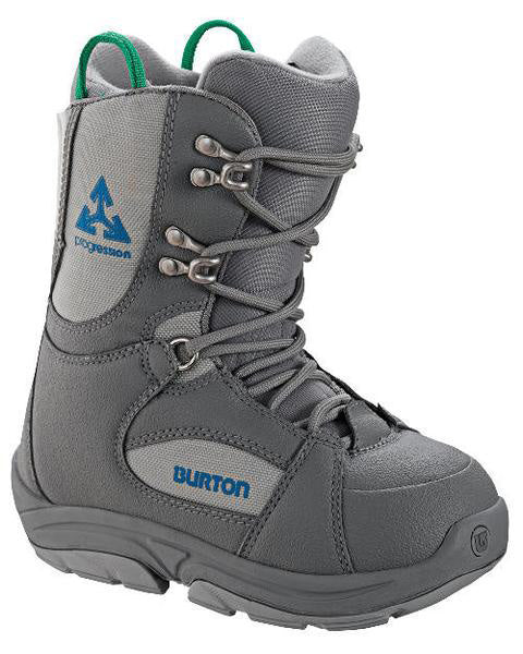 Burton Progression Kids USED Snowboard Boots Size 1 Gray