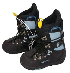 Burton Progression Black/Sky Womens Used Snowboard Boots 7