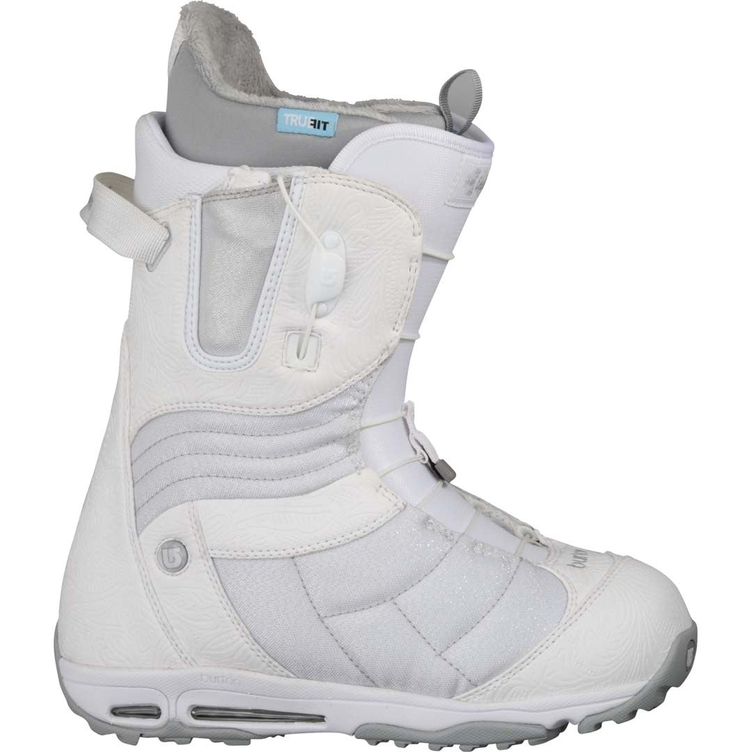 burton emerald womens snowboard boots Burton Emerald Used White Snowboard Boots Women's 7