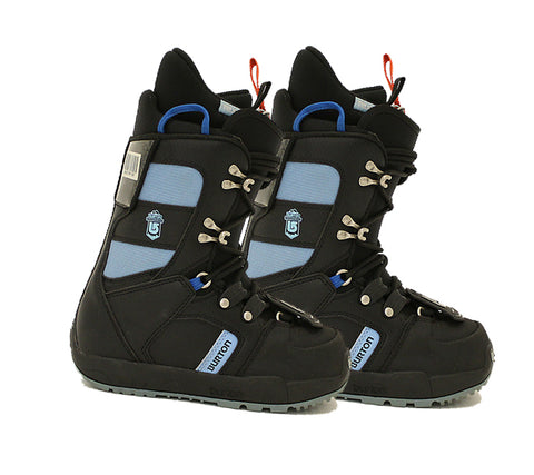 Burton Progression Black/Sky Womens Used Snowboard Boots 6.5 Mondo 23.5 jb4