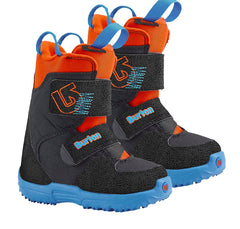 Burton Mini Grom Kids Velcro  Snowboard Boots Sizes  c12 c13 Black Blue Org