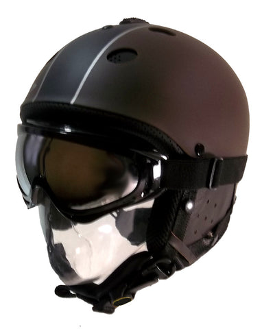 CP Blow Adjustable Snowboard Ski Brown Black Helmet And White Goggle Package SwissBrand 2nd