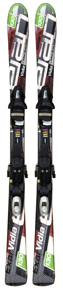 130cm Elan Vidia Exar Skis & Tyrolia ESP SP 10 Bindings Used Package