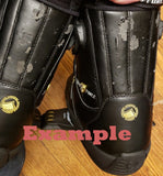 Liquid Force Shawn Watson Pro Model Open Toe Wakeboard Binding Boots Mens 7-8 or Womens 8-9) blem
