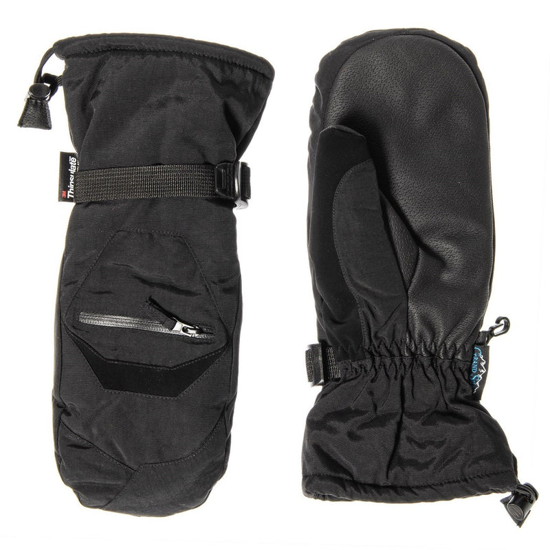 Grand Sierra C40 Bec Tech Zip Pocket Waterproof Mittens (Finger Lined) Black L or XL