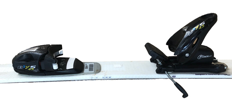 97cm Head BYS Skis And 4.5 Din Bindings Used Kids Youth Package