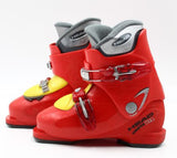 Head Carve HT2 Junior Ski Skiing Red Yellow Boots Mondo 19.5-20.5 Youth Kids 1.5-2.5 USED