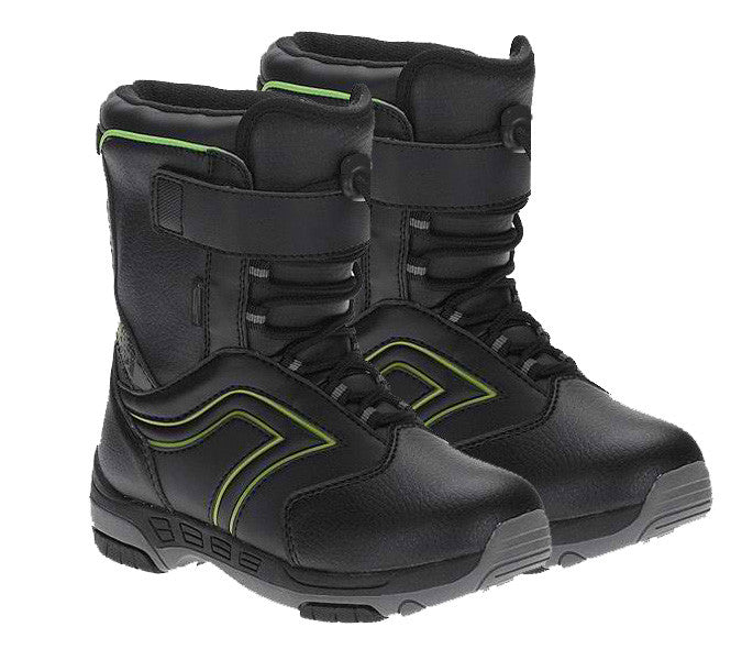 Symbolic Grom Kids Velcro Rapid-Lace Snowboard Boots Size c12 c13 1 2 3 Black White