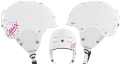 Capix Destroyer Womens Snowboard Helmet Small Medium White Pink