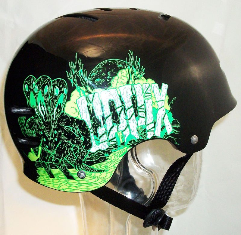 capix skullcandy snowboard helmet Capix Soldier Monster Helmet Skateboard Snowboard Wakeboard Bike black