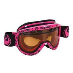 Dragon Alliance Snowboard Ski Goggles Pink Icon Logo d1xt