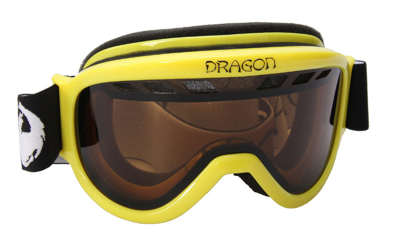 Dragon Alliance Snowboard Ski Goggles Yellow d1xt Mens womens