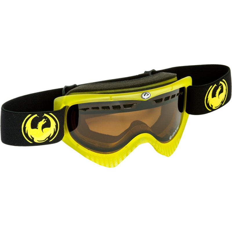 Dragon DXS Snowboard Ski Goggle Trans Matte Yellow/Jet