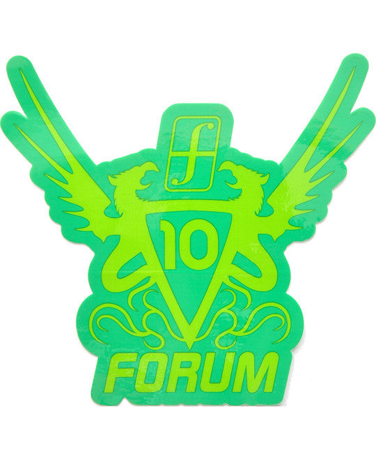 Forum Snowboard Sticker Anniversary Limited Edition Large Snowboarding Green-lt.green