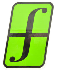 Forum Snowboard Sticker Corporate Large  Snowboarding Black-Green