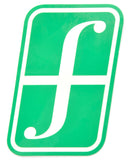 Forum Snowboard Sticker Corporate Large  Snowboarding Green-white