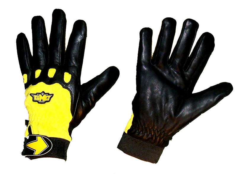 GMC Valkyrie Snowboarding Pipe-Gloves-BMX-MOTOX-ATV-Quad-MTB black yellow  Extra-Extra-Small