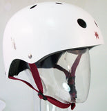 Mega Ramp Team Medium Mens Used Helmet White snow, skate, wake, bike