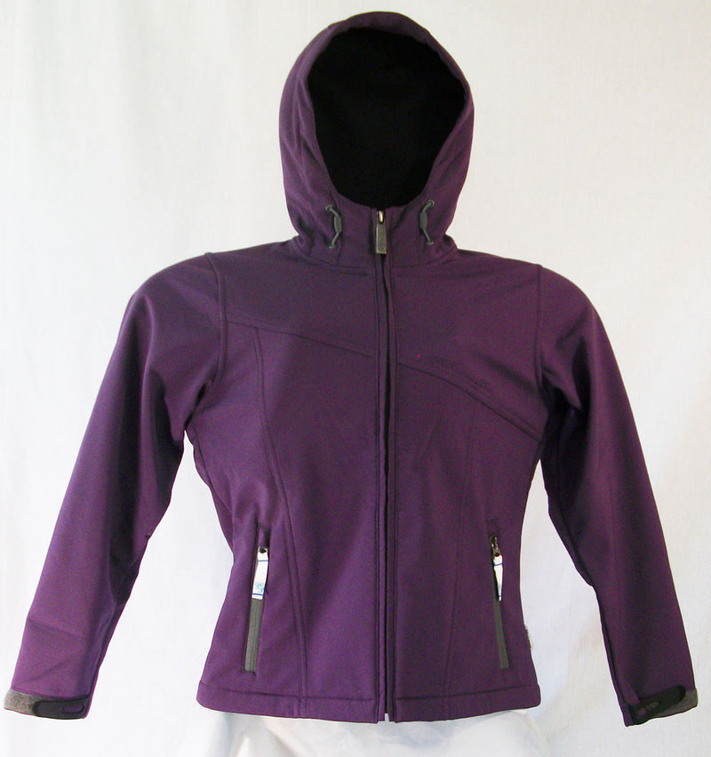 M3 Allegro Womens Snowboard Ski Jacket Soft Shell Wind Breaker Shadow Purple Medium