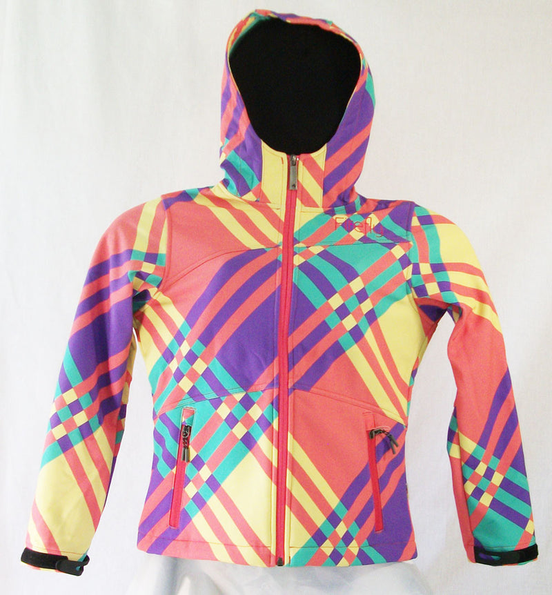 Firefly Tabby Womens Snowboard Ski Jacket Soft Shell Wind Breaker Plaid Print Combo Medium