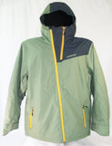 M3 Don Mens Snowboard Ski Jacket Ombre Blue, Oil Green Large