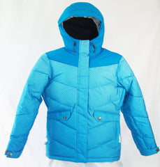 M3 Frappe Girls Snowboard Ski Jacket Blue Jewel Gradient Dotz Medium