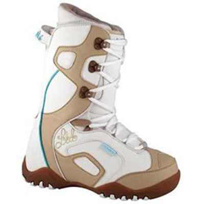 Ltd Stratus Girls kids Snowboard Boots white mocha 6 equals womens 7.5