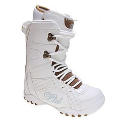 LTD Stratus Womens Diamond Bling Stones Snowboard Boots White 10