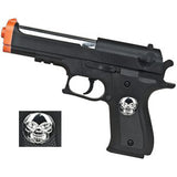 Matrix Skull 230 FPS Barreta M9 Spring Airsoft 9mm Pistol w/ pellets