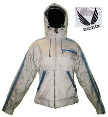 Monix m6 snowboard Jacket womens 10,000 MM  jump japan Grey medium JK36
