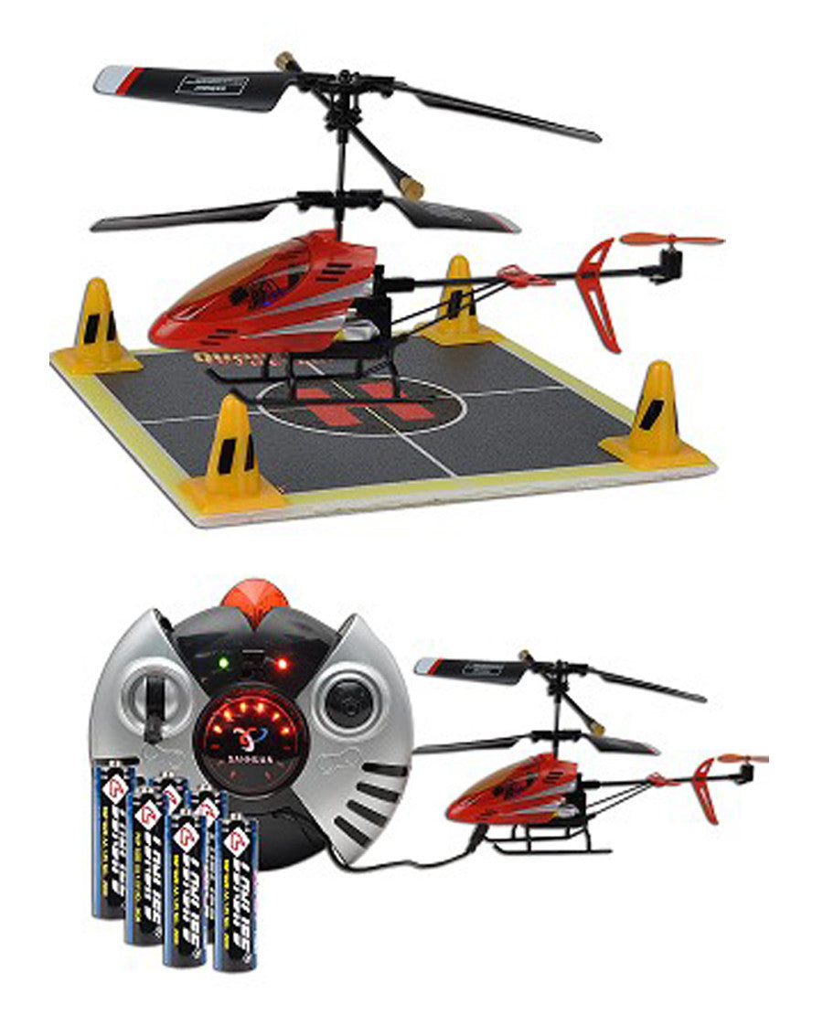 Matrix 300 Infrared Hover Remote Control Tri-Band Indoor Mini Helicopter - W/ batteries Red