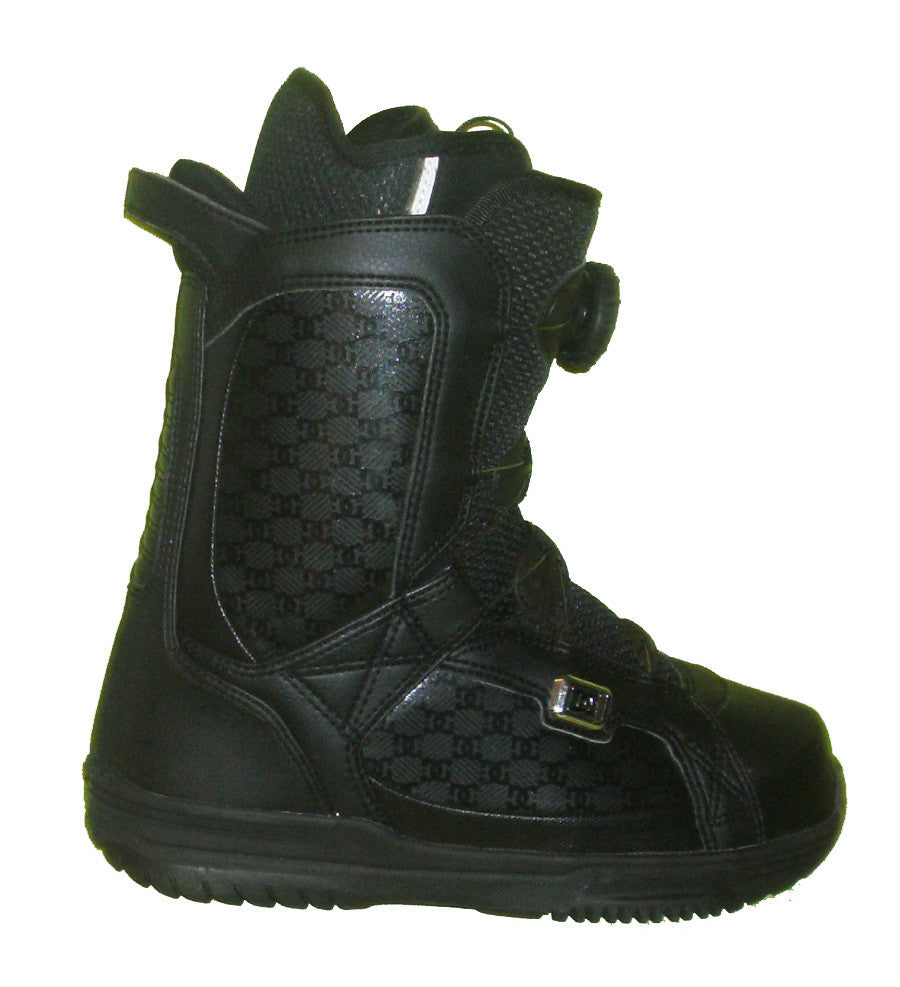 DC Scout Boa Snowboard Boots Mens Size 5 equals Womens 6.5 Black equals Kids-5-5.5