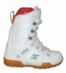 DC The-Park-Boot Lace Snowboard Boots Mens Size 6 equals Womens 7.5 White-Athletic-Red
