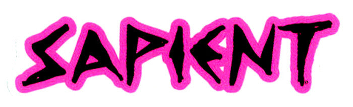 Sapient Snowboards Line Sticker Pink Black