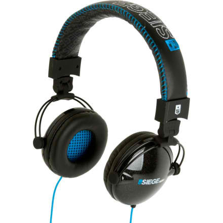 SIEGE Audio Division Headphones - Black Full Spectrum 40mm Cord Length: 47"