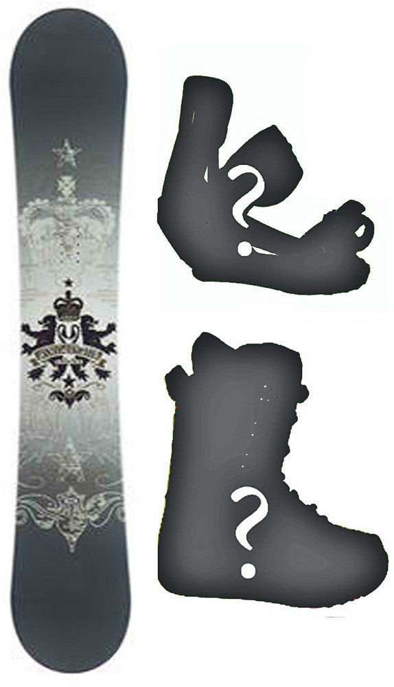 163cm Avalanche Crest Snowboard Package with Boots and Bindings