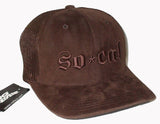 Socal No Fear Trucker Flex Fit Hat Brown s/m