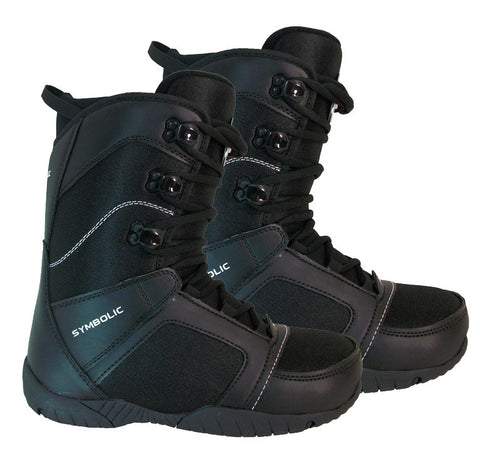 Symbolic Ultra Lite Mens Snowboard Boots Size 6, 7, 8, 9, 10, 11, 12, 13, 14, 15 Black