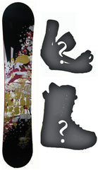 160cm NFA Descend W-Rocker Snowboard Package with Boots and Bindings
