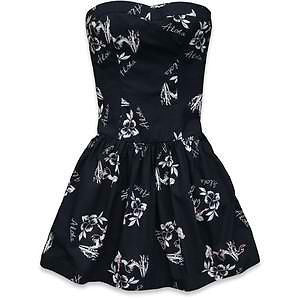 WOMENS HOLLISTER STRAPLESS DRESS LA MESA NAVY HAWAIIAN SZ X-SMALL | Winter Warehouse WOMENS HOLLISTER STRAPLESS DRESS LA MESA NAVY HAWAIIAN SZ X-SMALL | Winter Warehouse