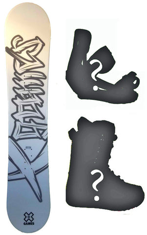 138cm X-Games Chopper Blem SnowBoard  or Build a Package with Boots and Bindings