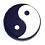 Ying and Yang Black/White Tennis Racket Vibration Damp Dampener