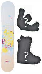 123cm Lamar Foxie Girls Snowboard Package With Boots And Bindings