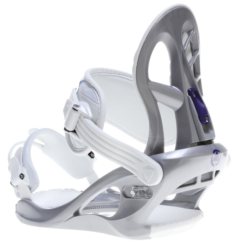 K2 Charm Silver Snowboard Bindings - Burton 3D, EST or 4x4 compatible Womens