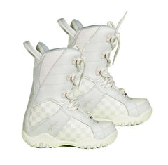 Lamar Justice Snowboard Boots Gray White Kids Youth Size 3 last pair