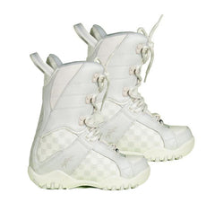 Lamar Justice Snowboard Boots Gray White Kids Youth Size 5 (23.8cm)