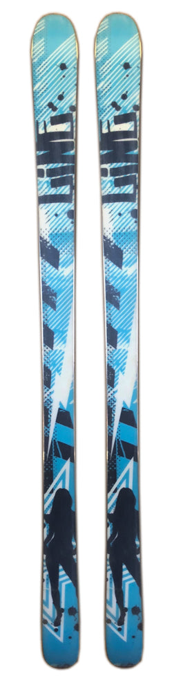 157cm Line Shadow Blue White Twin Tip Blemished Skis 11cm / 8 cm / 10.2cm