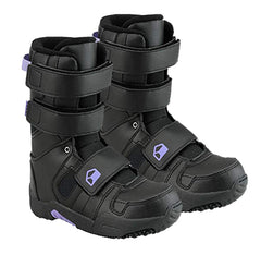 Liquid Snowboard Boots by K2 Cirrus Velcro 6-7 - Black Purple Womens / Girls