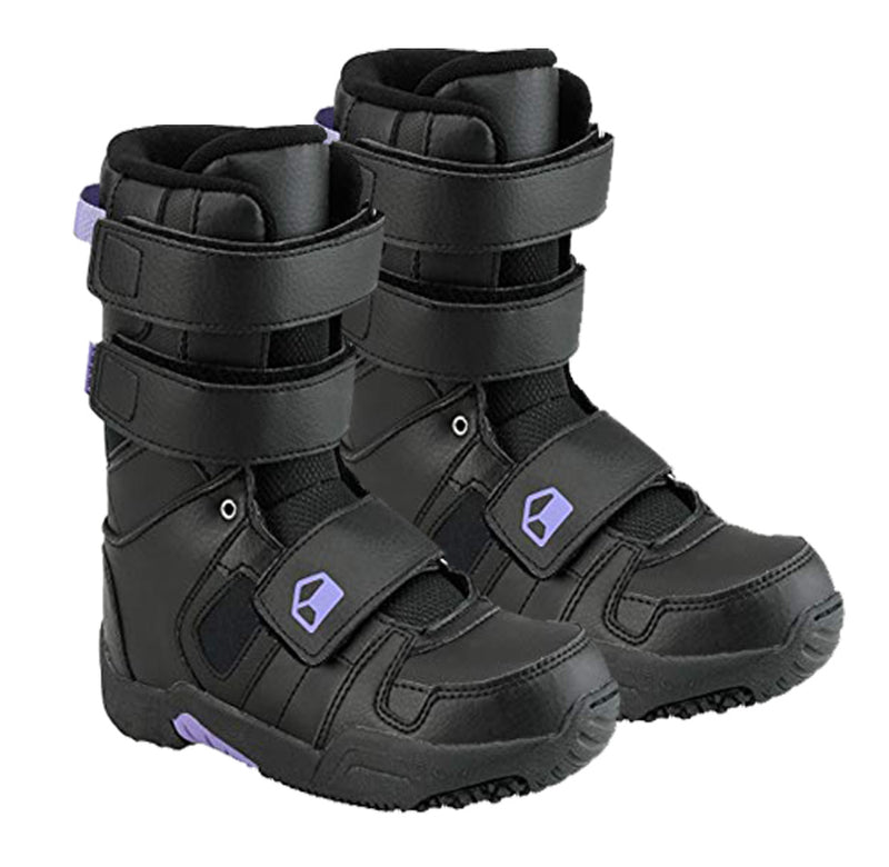 Liquid Snowboard Boots by K2 Cirrus Velcro  5 6 - Black Purple Kids Youth