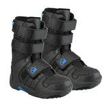 Liquid Snowboard Boots by K2 Generation Velcro 3 4 5 6 - Black Blue Kids Youth